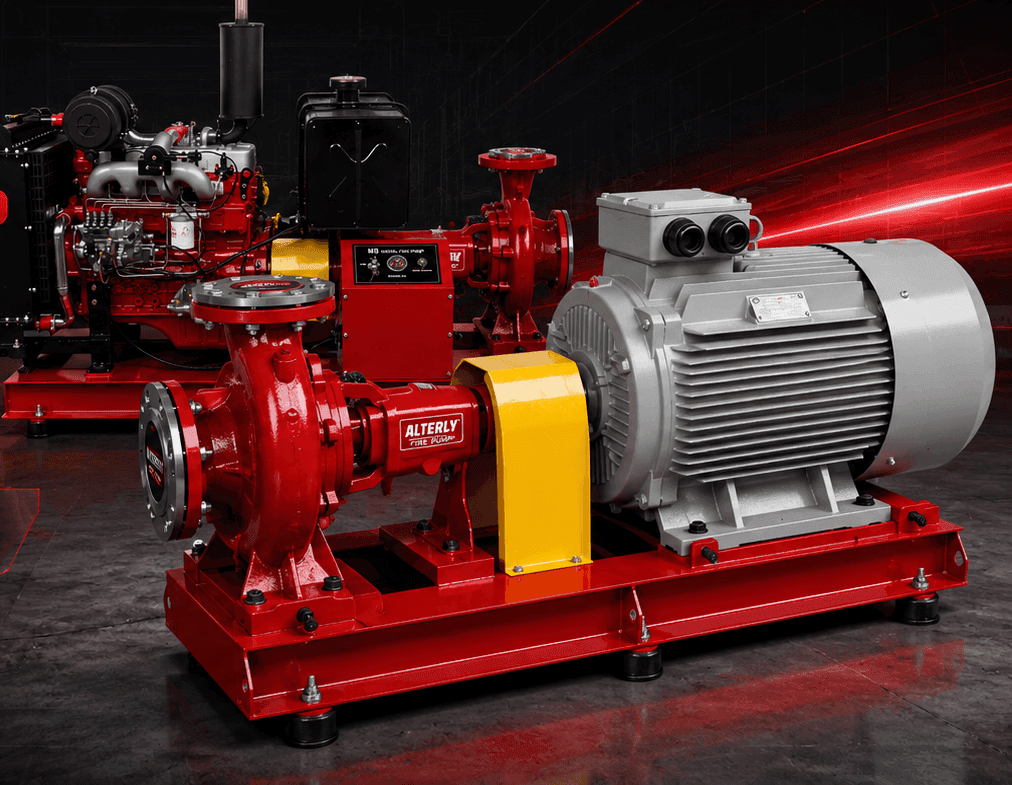 Máy bơm chữa cháy Alterly — bơm điện và bơm diesel